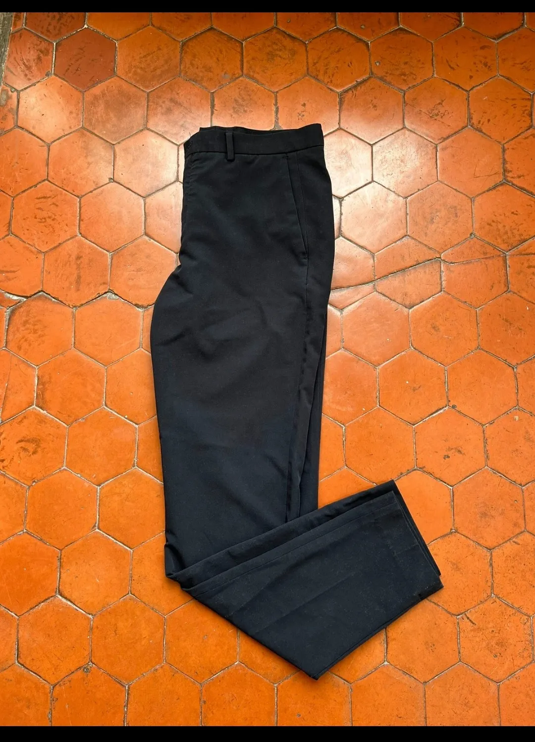 Pantalon noir classique taille haute