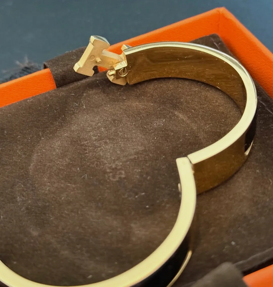 Bracelet Hermès Clic H en émail noir – Hermès – taille Taille unique 4