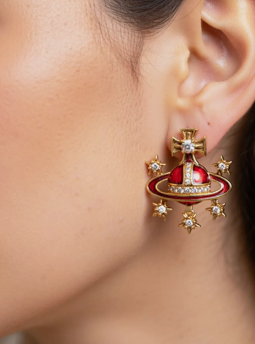 Boucles d'oreilles orbe Vivienne Westwood – Vivienne Westwood – taille Taille unique 3