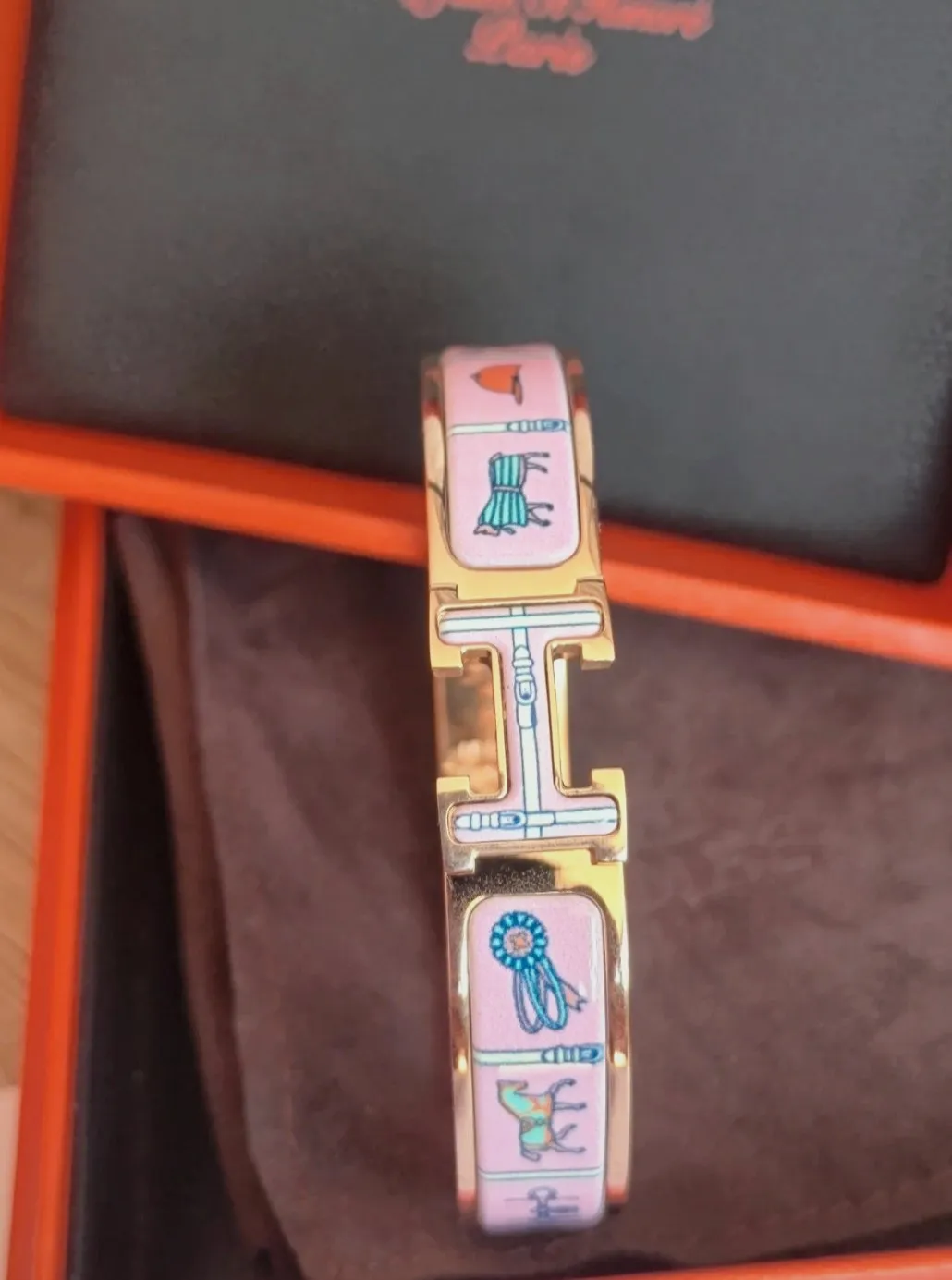 Bracelet Hermès Clic H GM Grand Apparat Rose – Hermès – taille Taille unique 3
