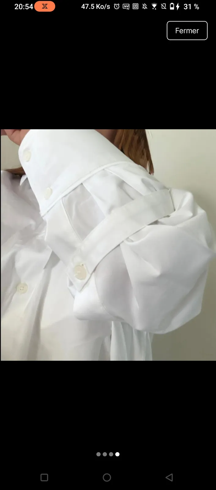 Chemise blanche oversize femme 3