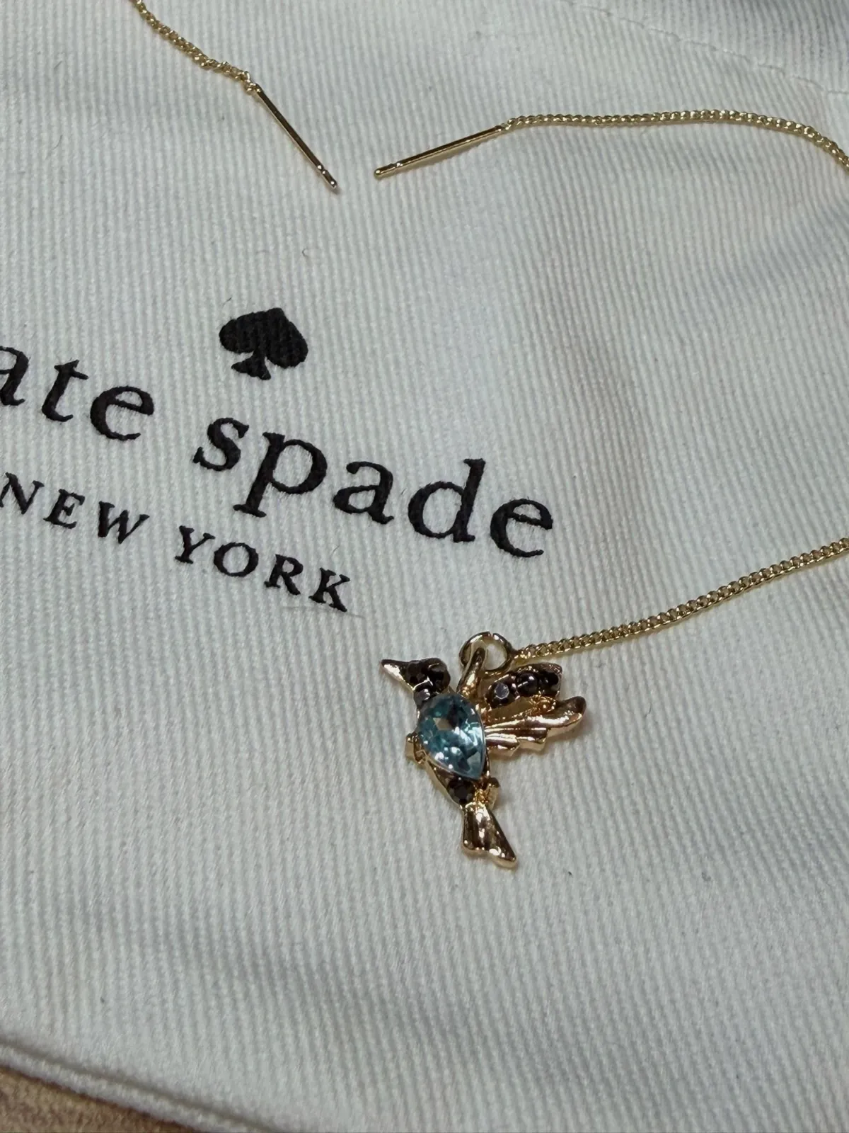 Boucles d'oreilles chaînettes Colibri Kate Spade – kate spade – taille Taille unique 7