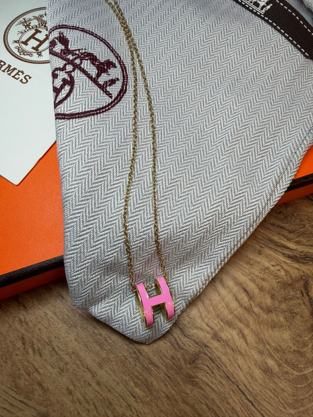 Collier Hermès Pop H pendentif rose – Hermès – taille Taille unique 5