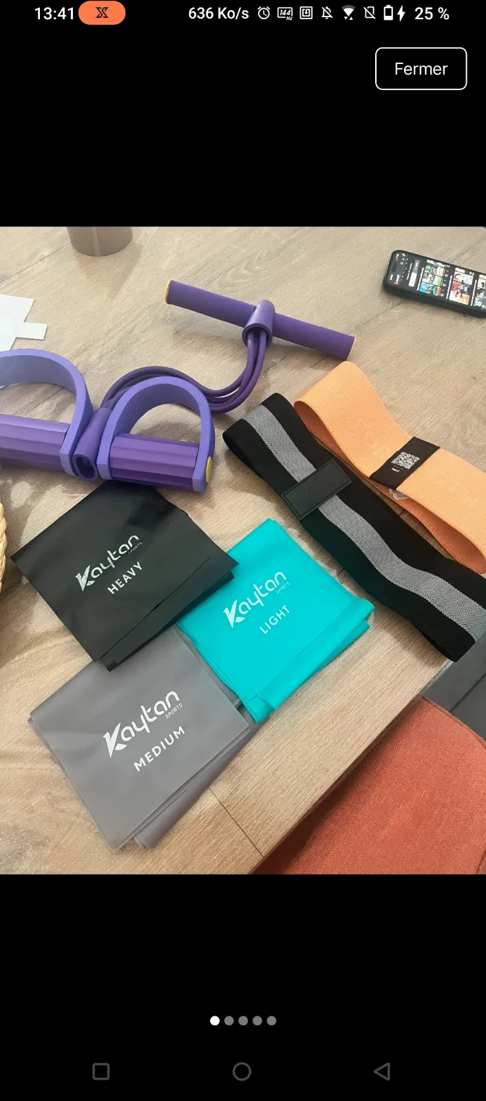 Lot bandes élastiques Kaitan fitness 5
