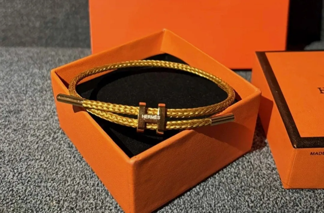 Bracelet Hermès double tour doré – Hermès – taille Taille unique 3