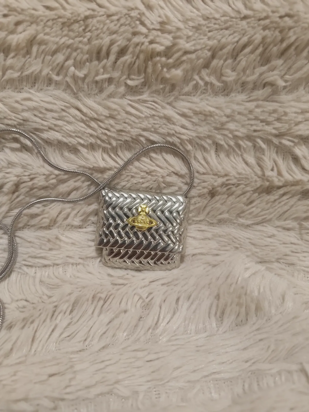 Collier pendentif sac argenté Vivienne Westwood – Vivienne Westwood – taille Taille unique 3