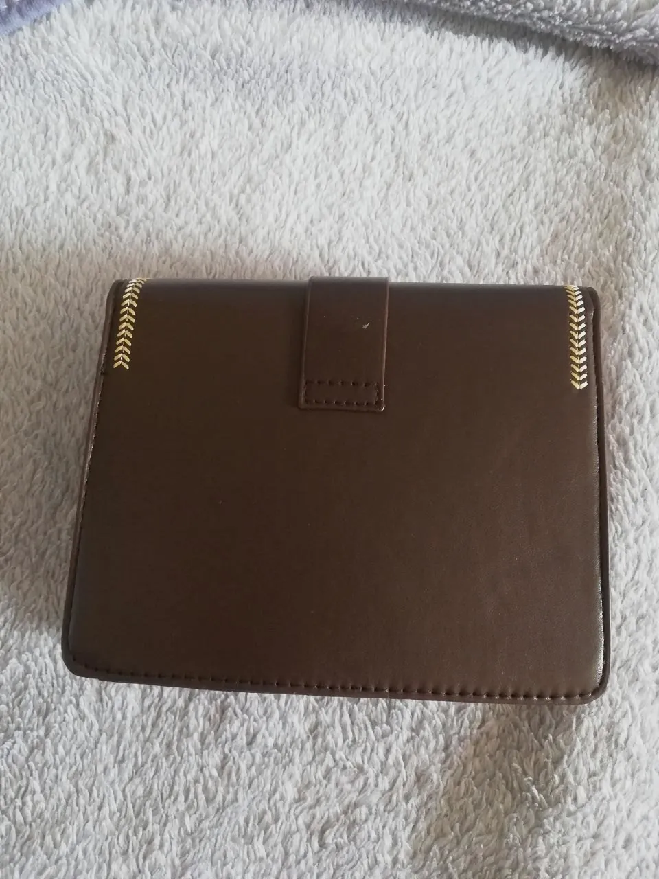 Sac à main marron motif pied-de-poule – Sans marque – taille Taille unique 2
