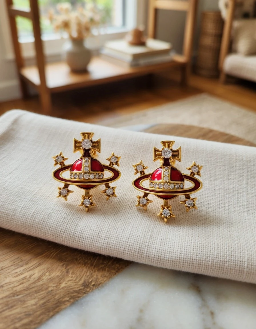 Boucles d'oreilles orbe Vivienne Westwood