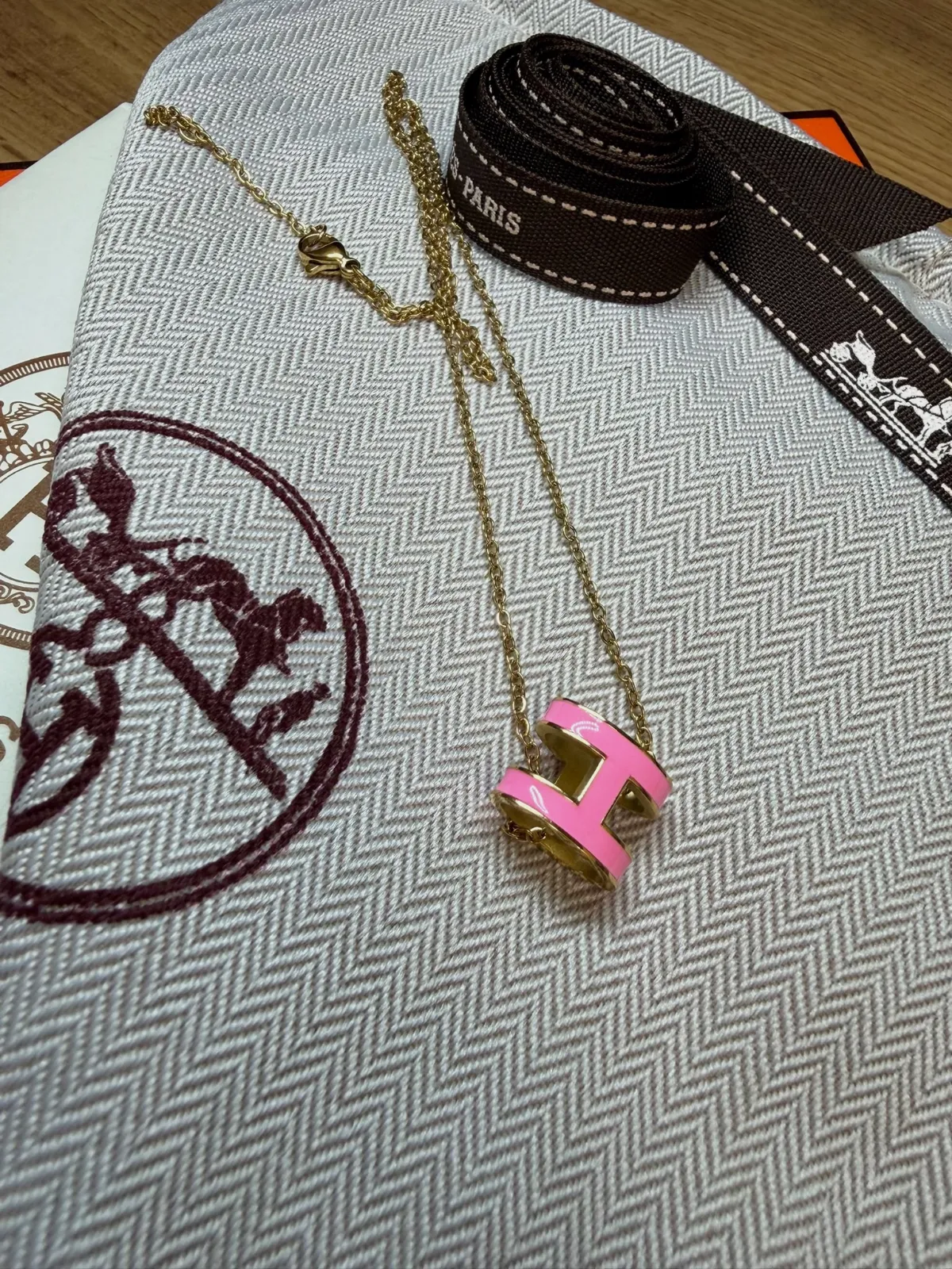 Collier Hermès Pop H pendentif rose – Hermès – taille Taille unique 6