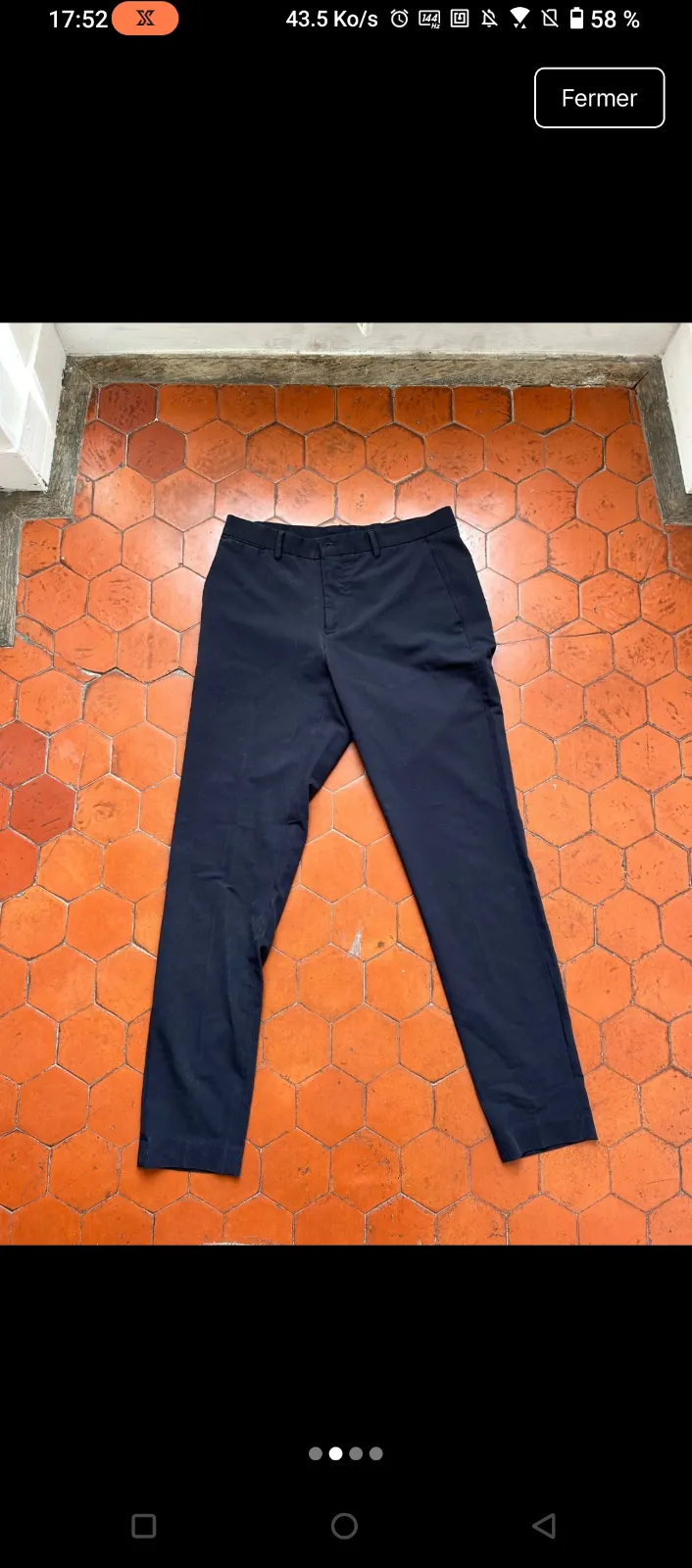 Pantalon noir classique taille haute 2