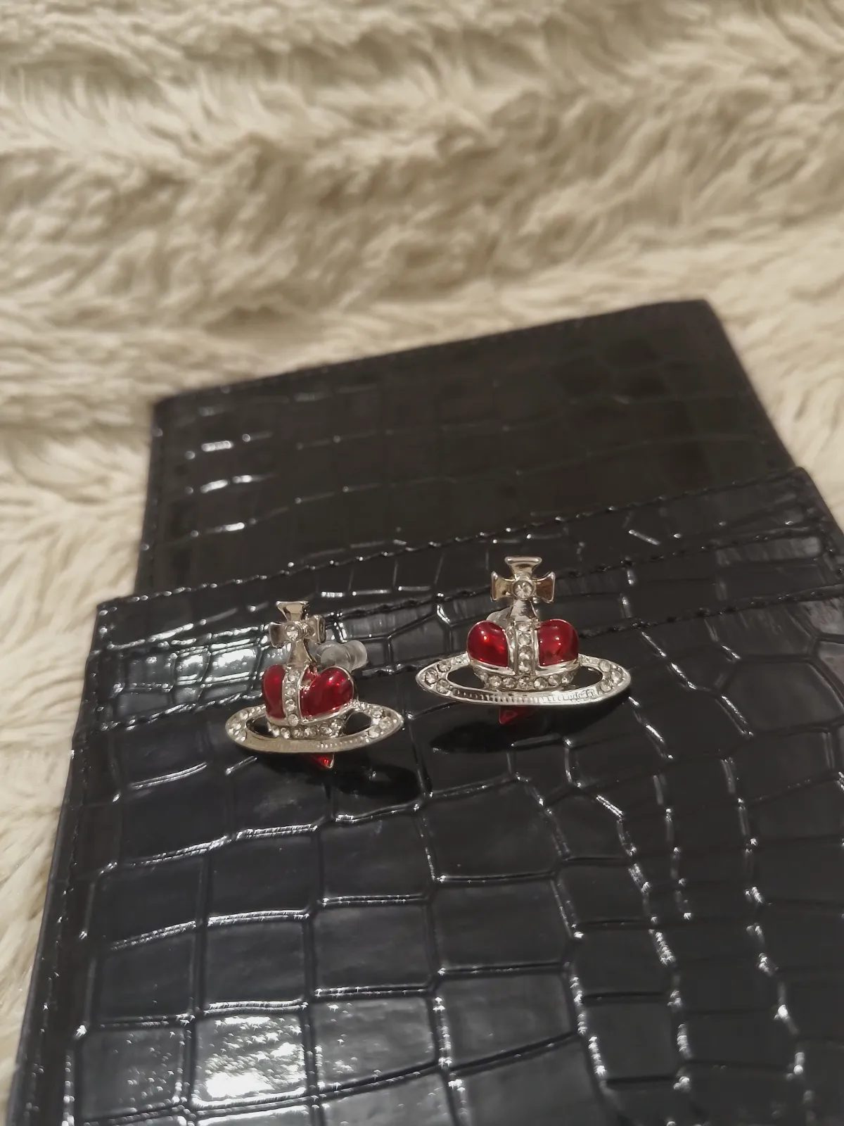 Boucles d'oreilles Vivienne Westwood Orbe cœur rouge – Vivienne Westwood – taille Taille unique 8