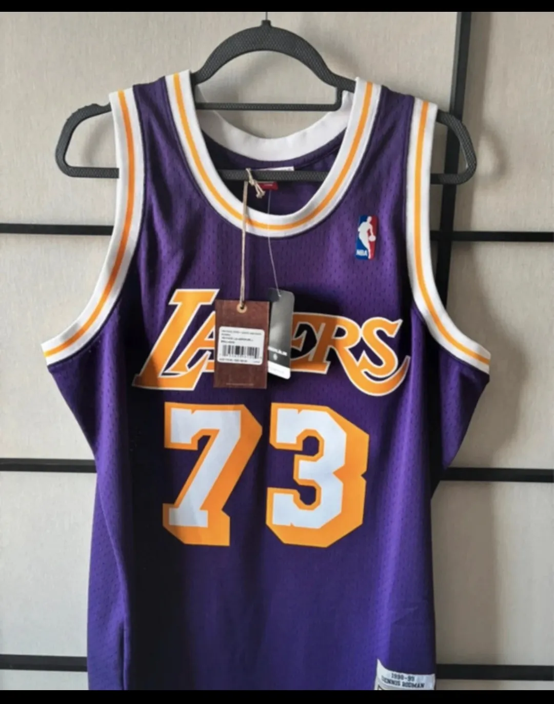 Maillot Lakers 73 vintage NBA en L  2