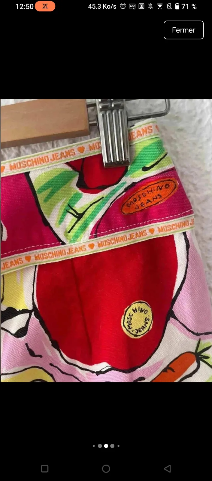 Moschino Pantalon Fruits Coloré Imprimé 7