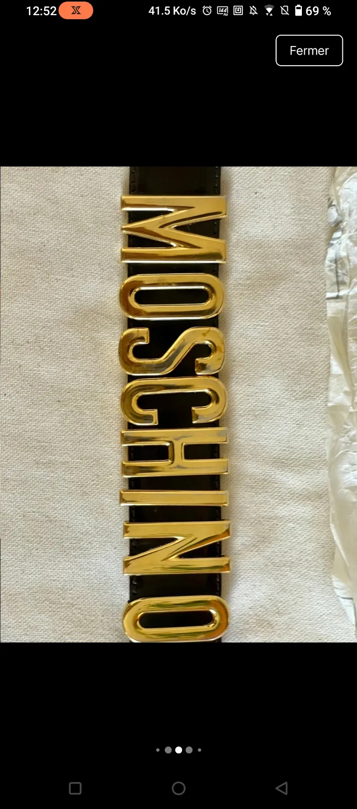 Moschino Robe rayée noire et blanche 5