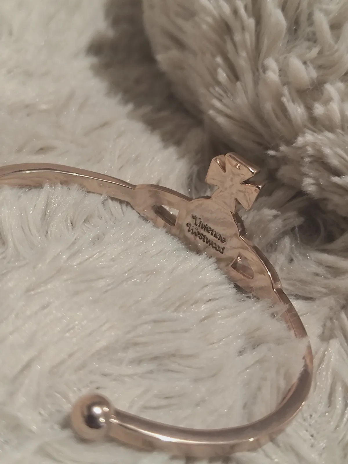 Bracelet rigide Orb Vivienne Westwood doré rose – Vivienne Westwood – taille Taille unique 5