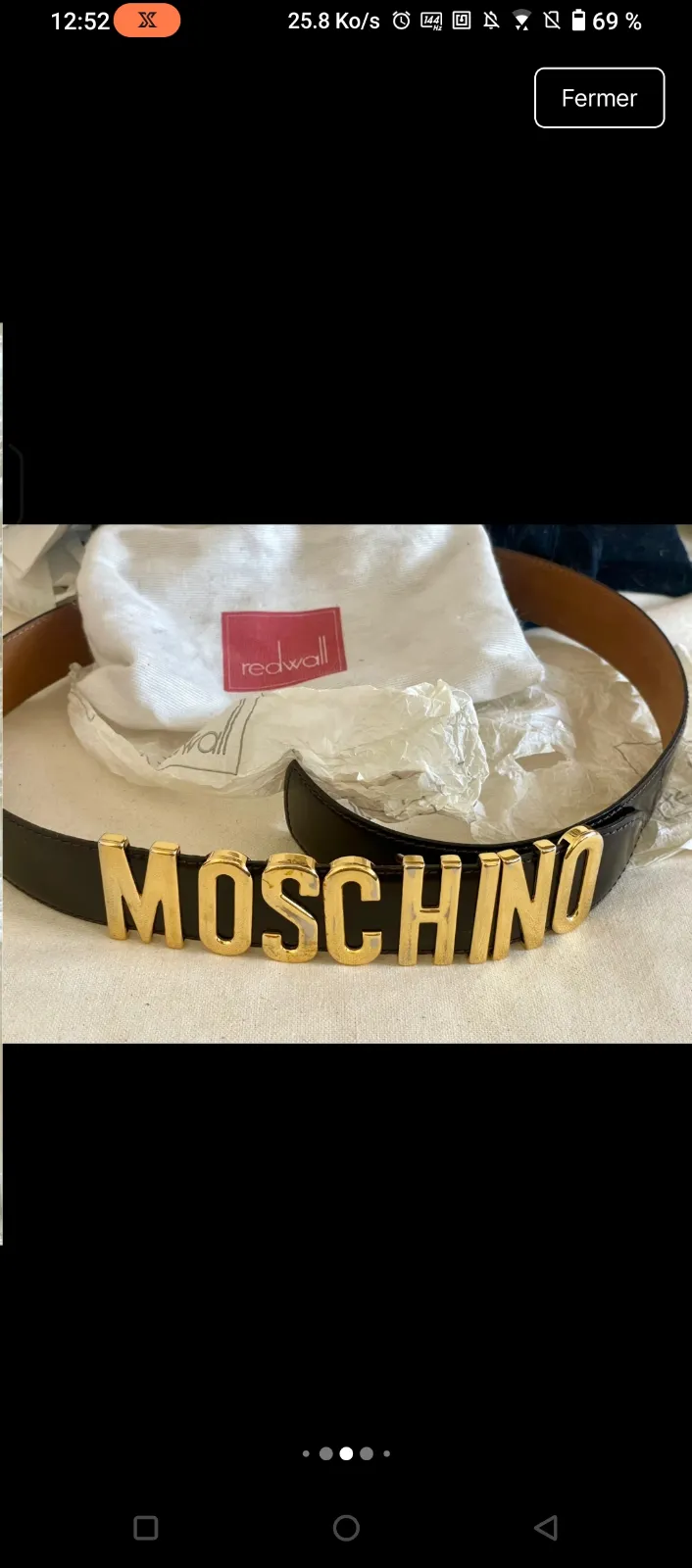 Moschino Robe rayée noire et blanche 6
