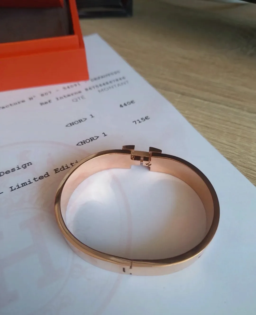 Bracelet Hermès Clic H GM Grand Apparat Rose – Hermès – taille Taille unique 9