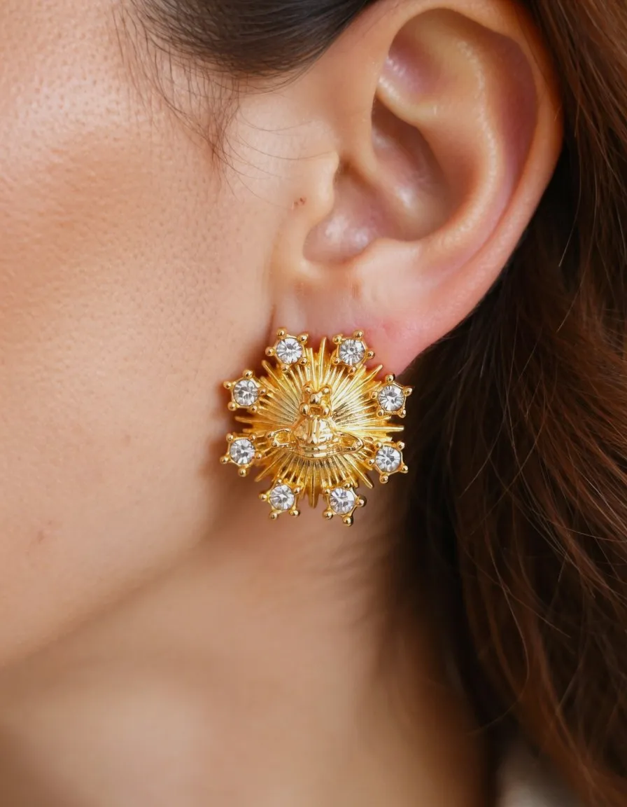Boucles d'oreilles Vivienne Westwood Soleil Dorées – Vivienne Westwood – taille Taille unique 4