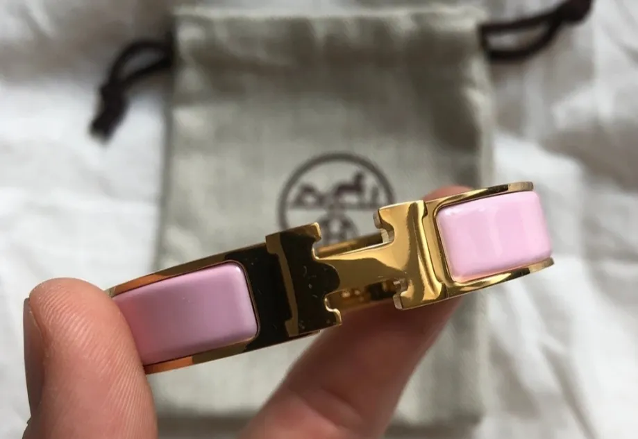 Bracelet Hermès Clic H - GM Or Rose 9