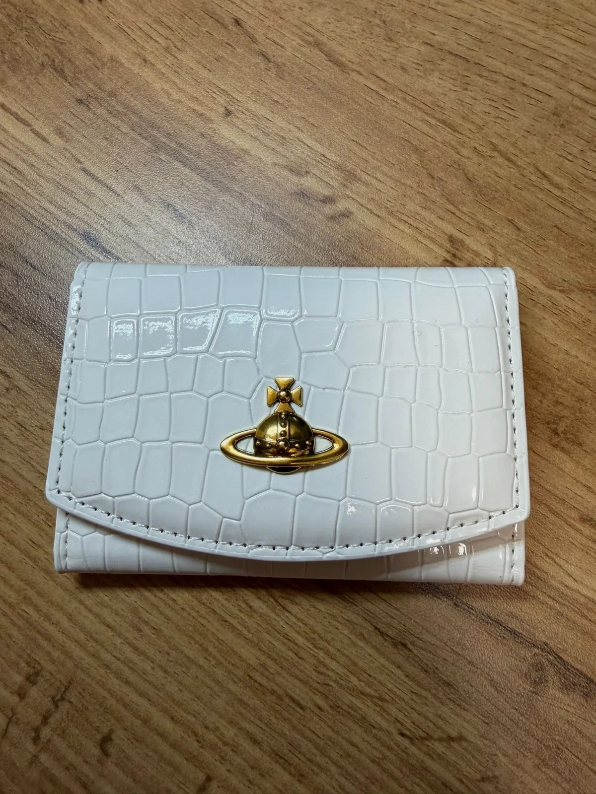 Portefeuille Vivienne Westwood blanc effet crocodile – Vivienne Westwood – taille Taille unique 6