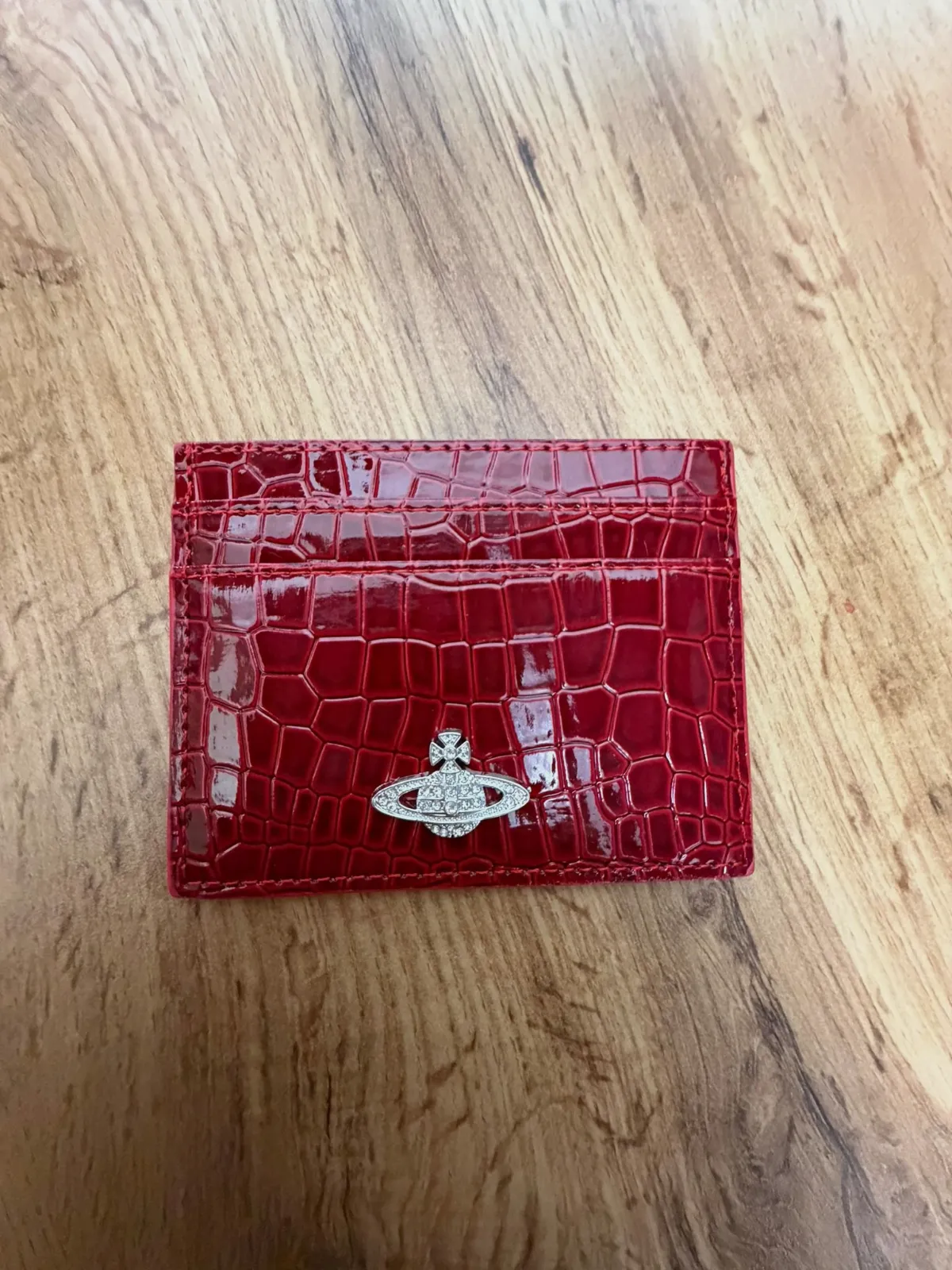 Porte-cartes Vivienne Westwood effet crocodile rouge – Vivienne Westwood – taille Taille unique 4