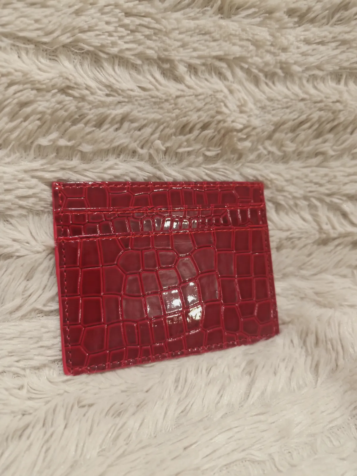 Porte-cartes Vivienne Westwood effet crocodile rouge – Vivienne Westwood – taille Taille unique 5