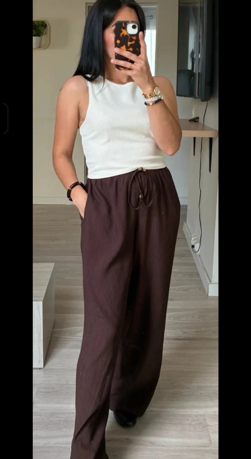 Chemise blanche H&M coton manches courtes 3
