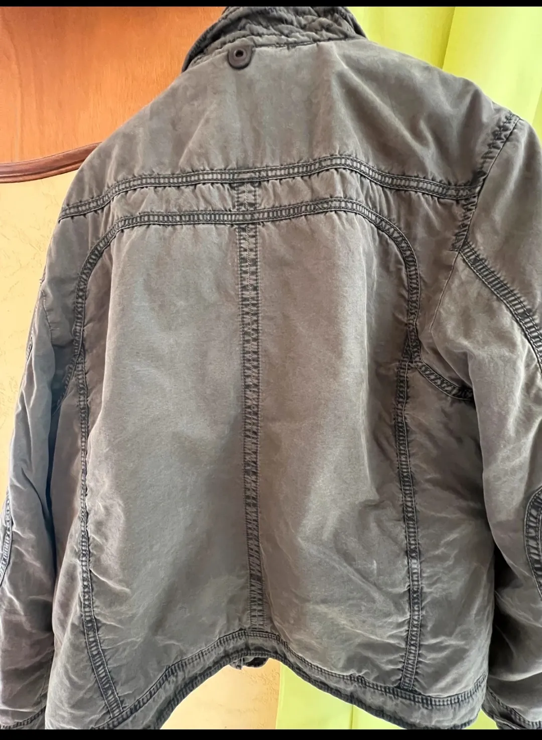 Veste Jean Grise Capuche Poches 2