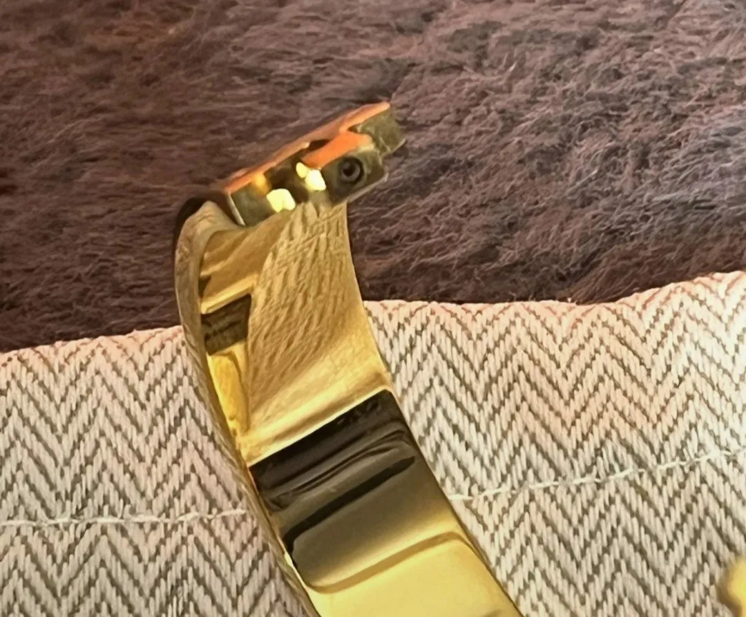 Bracelet Hermès Clic H émail blanc orange 6
