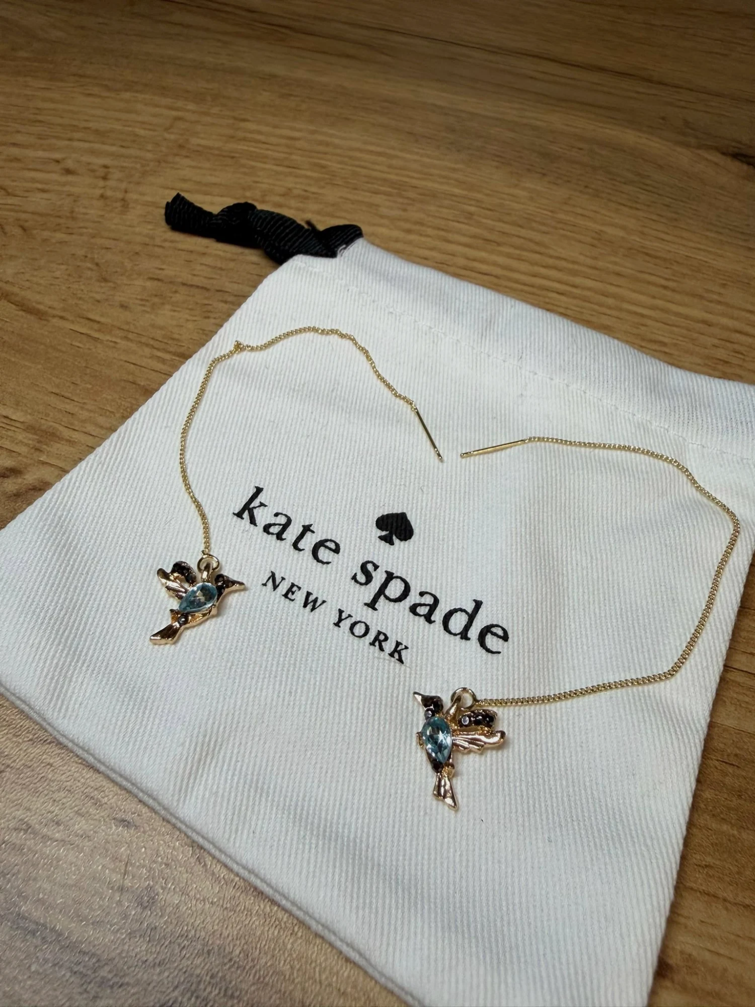 Boucles d'oreilles chaînettes Colibri Kate Spade