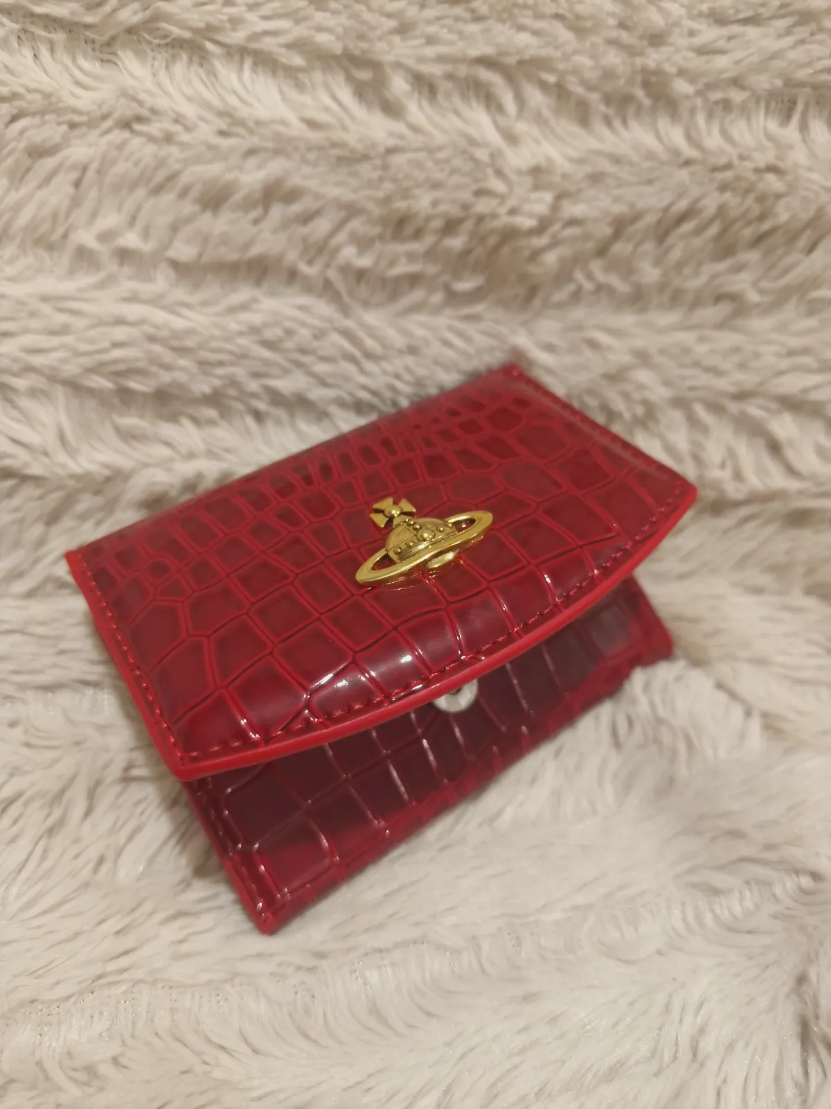 Portefeuille Vivienne Westwood en cuir verni rouge – Vivienne Westwood – taille Taille unique 4