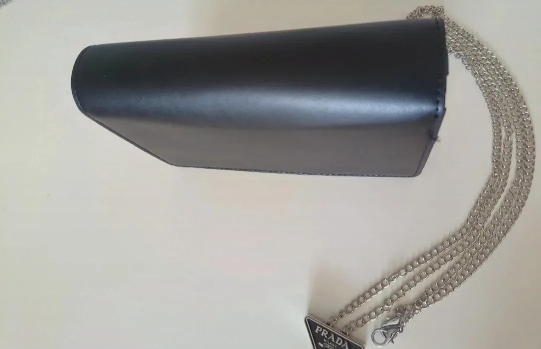 Sac pochette Prada noir à chaîne métallique – Prada – taille Taille unique 5