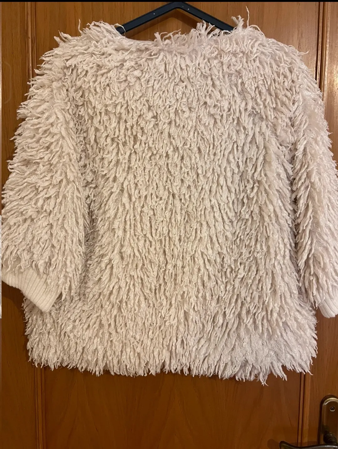 Cream Fringed Textured Jacket 2