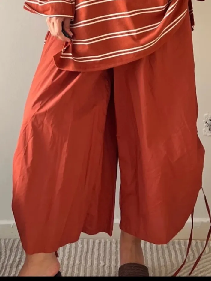Chemise rayée rouge et blanc oversize 3