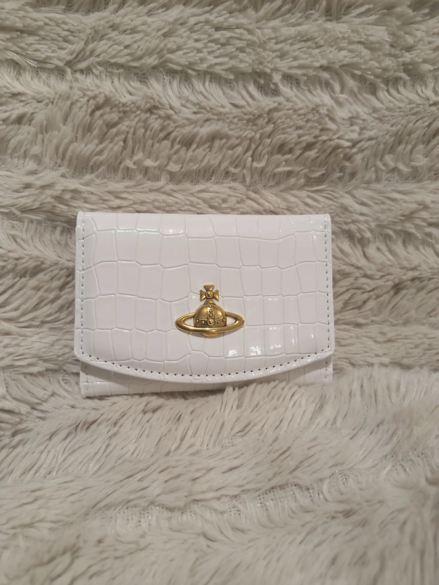 Portefeuille blanc effet crocodile Vivienne Westwood – Vivienne Westwood – taille Taille unique