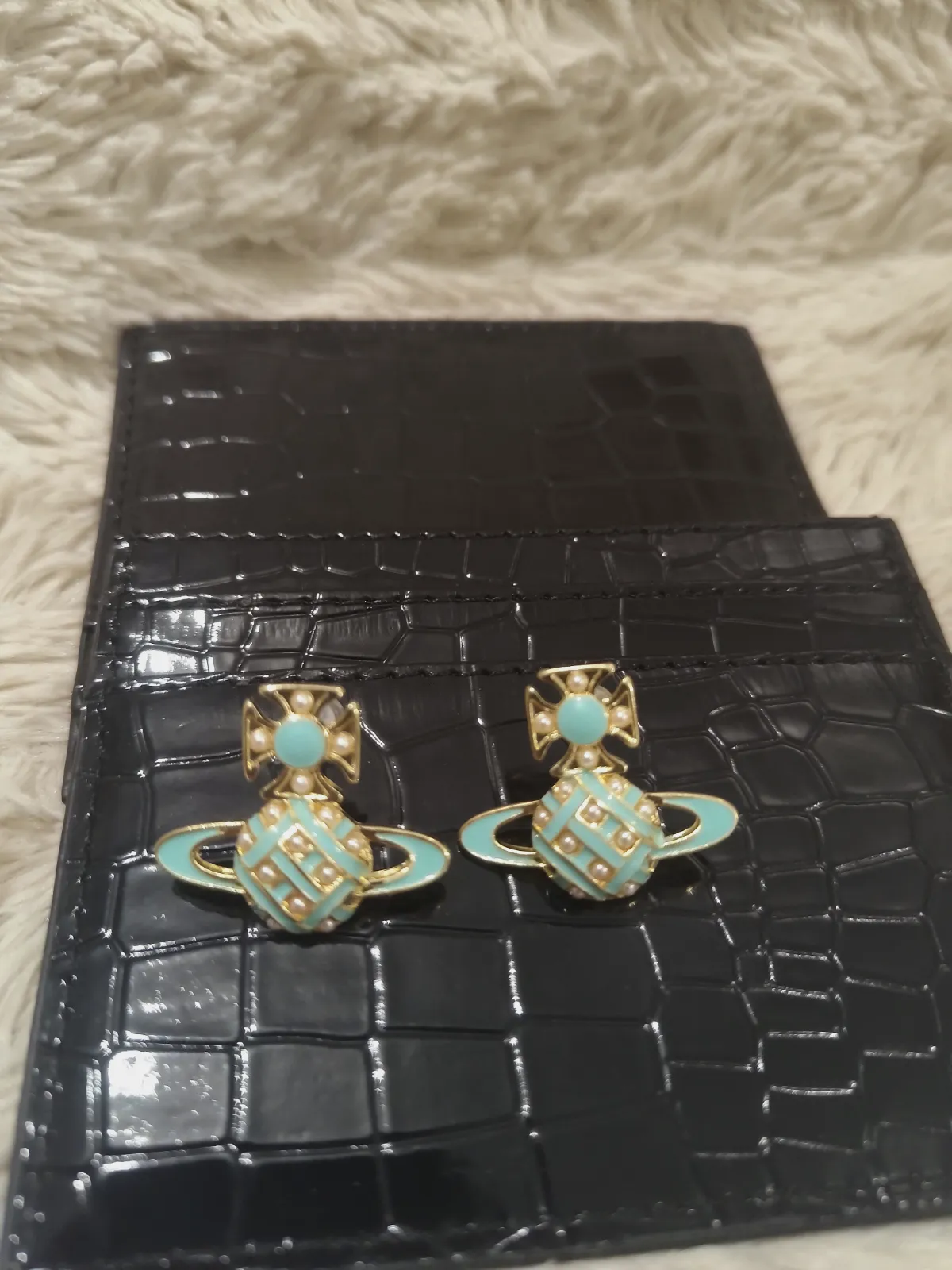 Boucles d'oreilles Vivienne Westwood globe turquoise – Vivienne Westwood – taille Taille unique 2