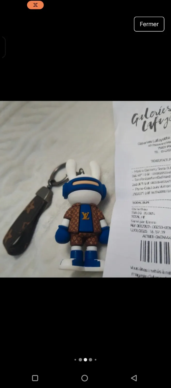 Porte-clés figurine lapin Louis Vuitton – Louis Vuitton – taille Taille unique 7