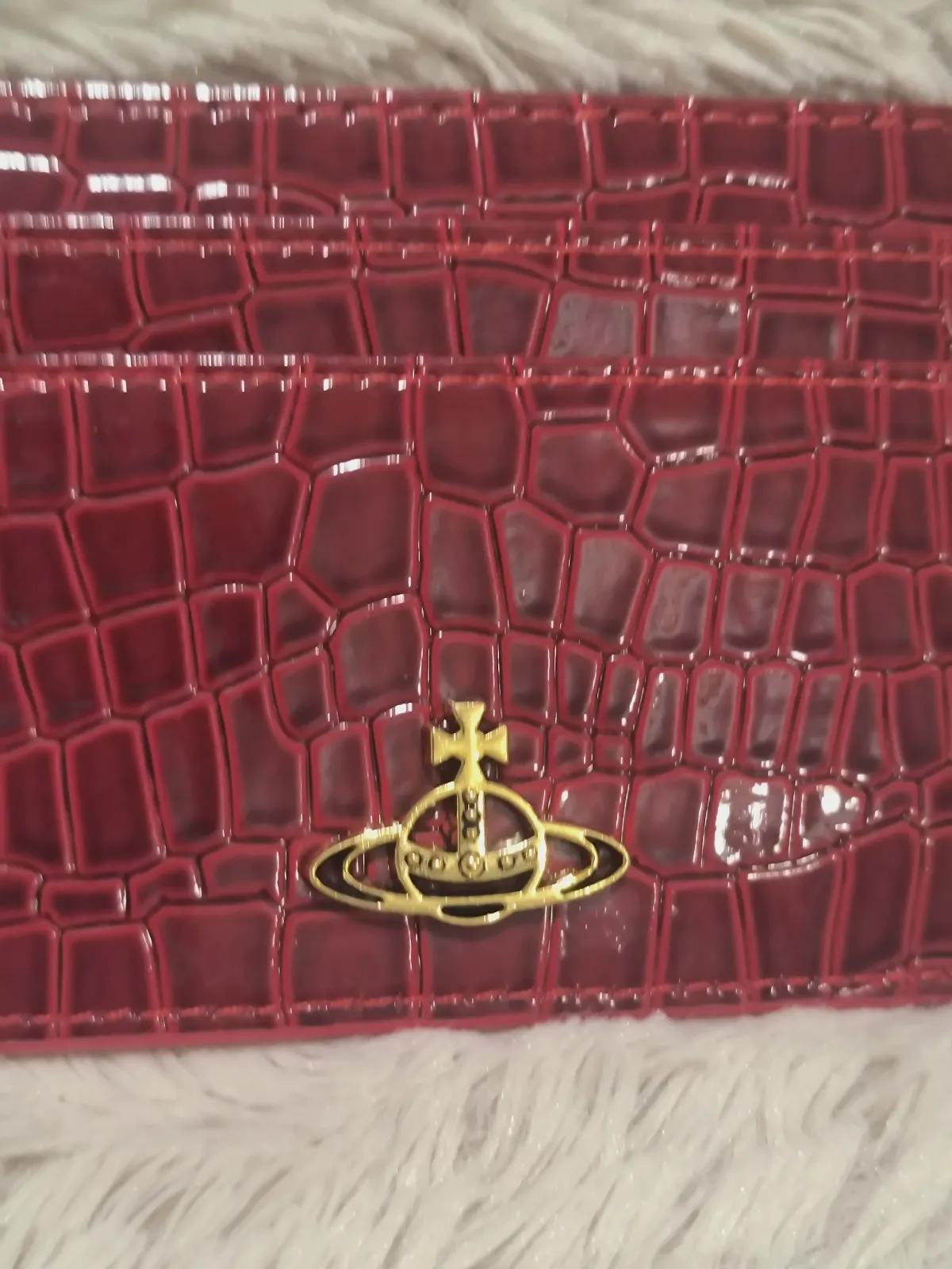 Porte-cartes Vivienne Westwood effet crocodile rouge – Vivienne Westwood – taille Taille unique 4