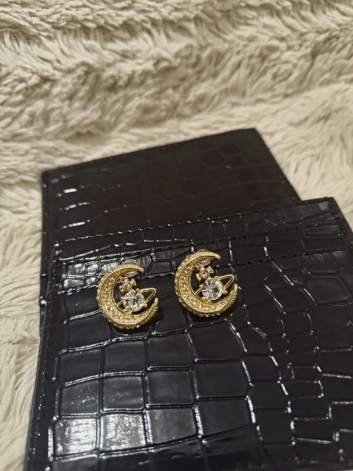 Boucles d'oreilles croissant de lune dorées – Vivienne Westwood – taille Taille unique 6