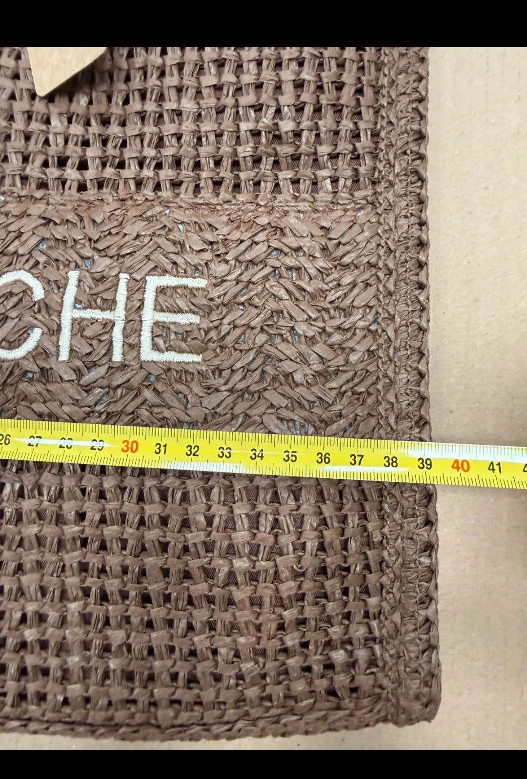 Sac Rive Gauche anses bambou taupe 8