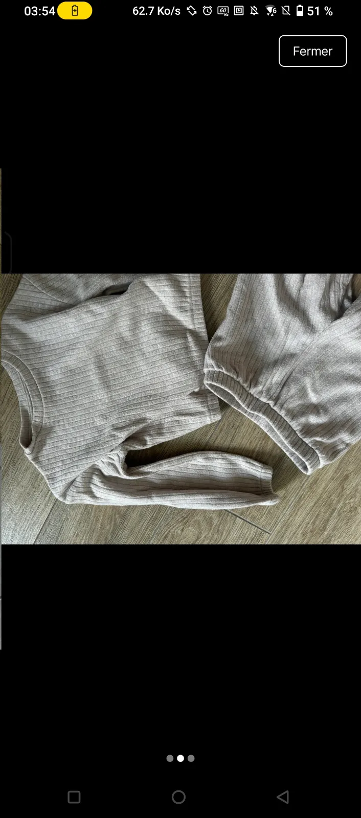 Ensemble côtelé pull et pantalon beige kiabi 5