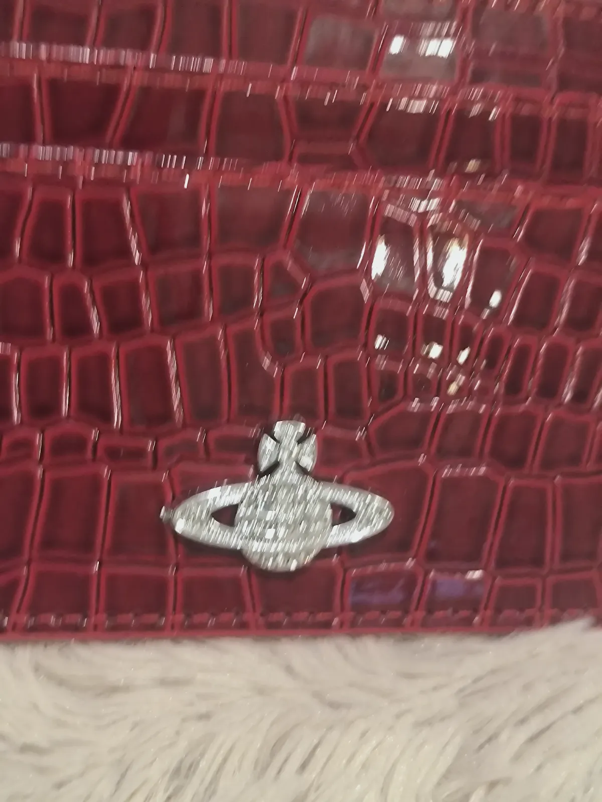 Porte-cartes Vivienne Westwood effet crocodile rouge – Vivienne Westwood – taille Taille unique 4