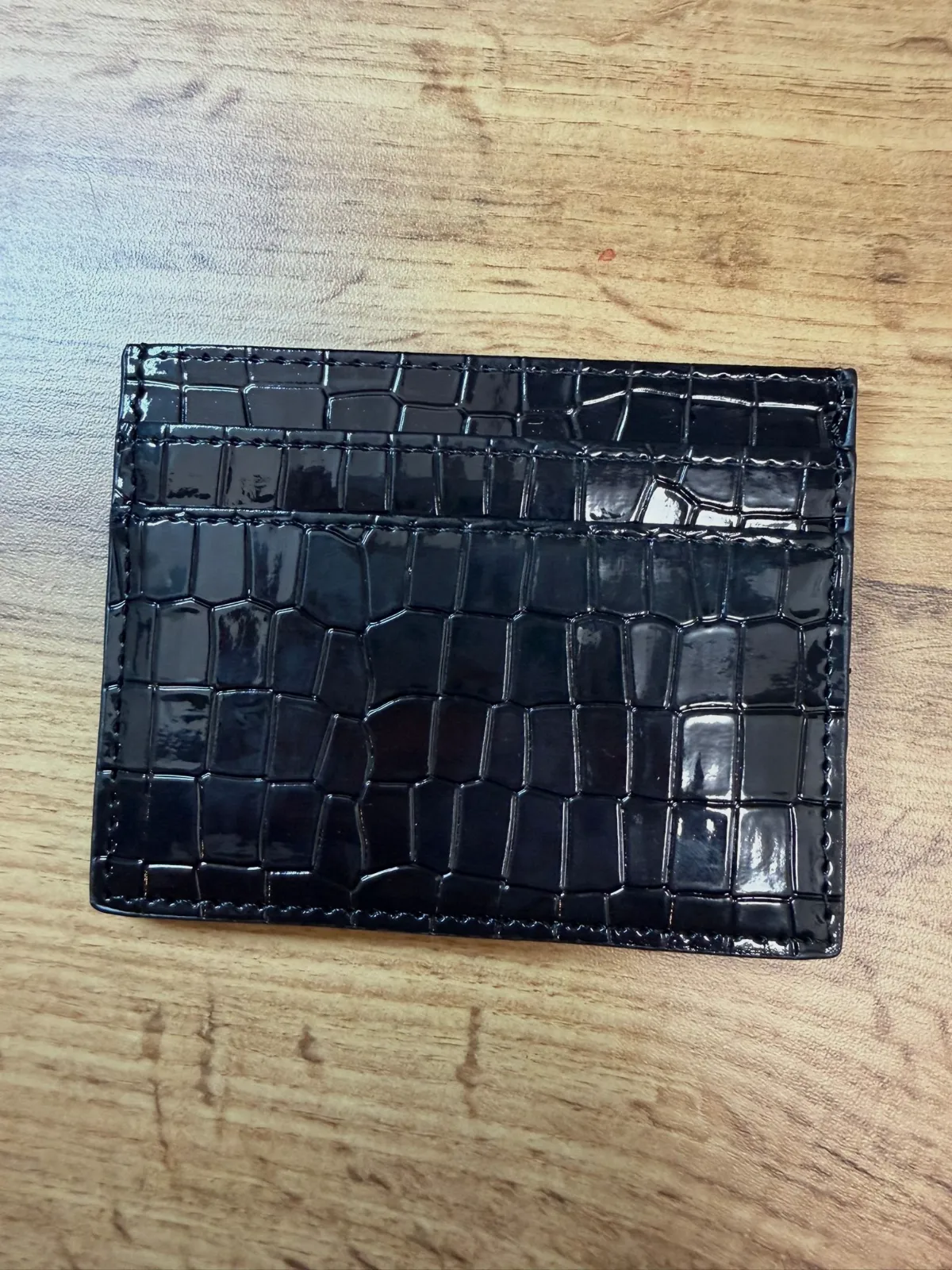 Porte-cartes Vivienne Westwood effet crocodile noir – Vivienne Westwood – taille Taille unique 4