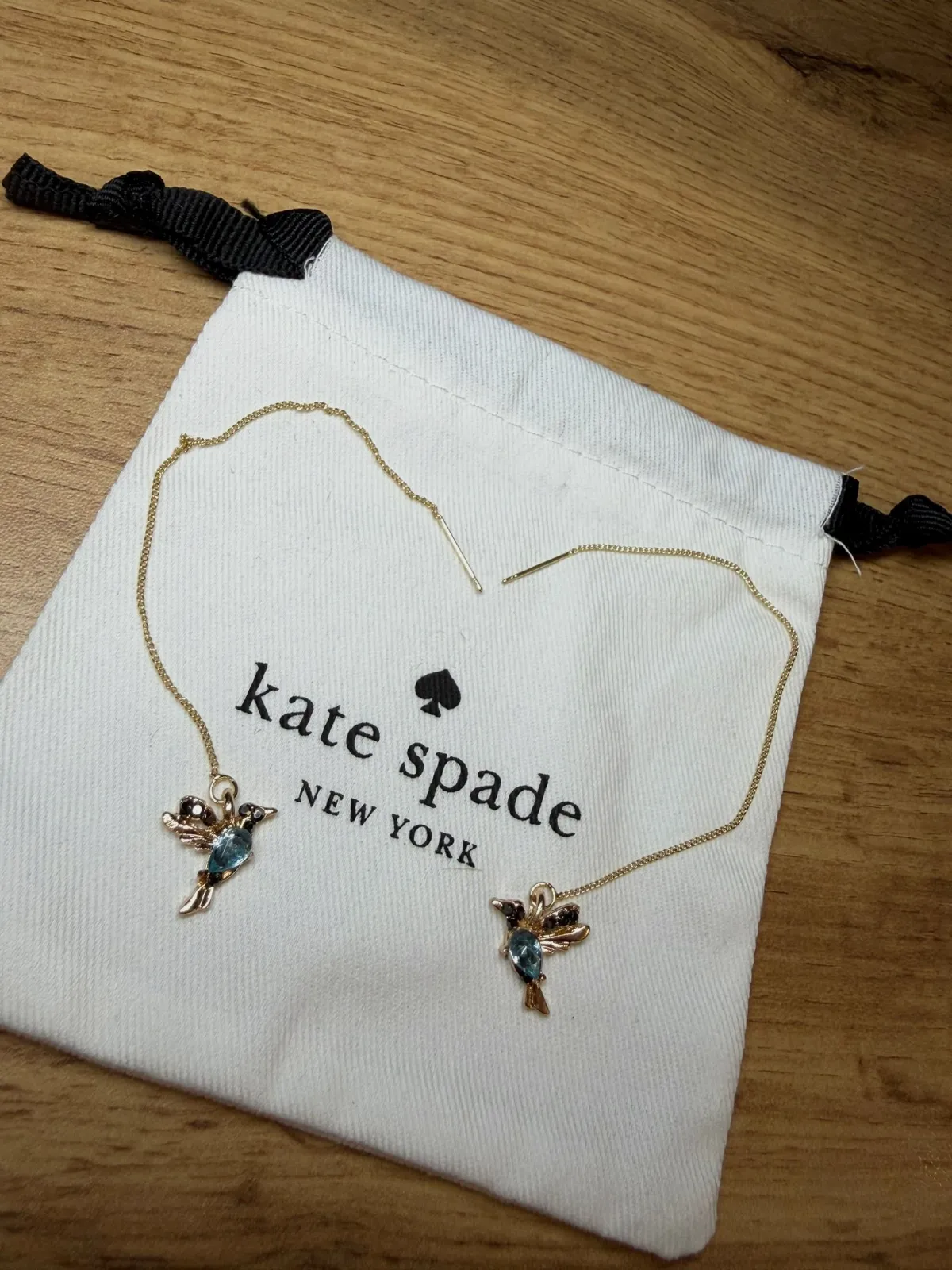 Boucles d'oreilles chaînettes Colibri Kate Spade – kate spade – taille Taille unique 4