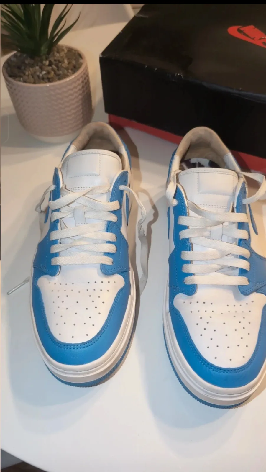Nike Air Jordan 1 Low bleu blanc 3