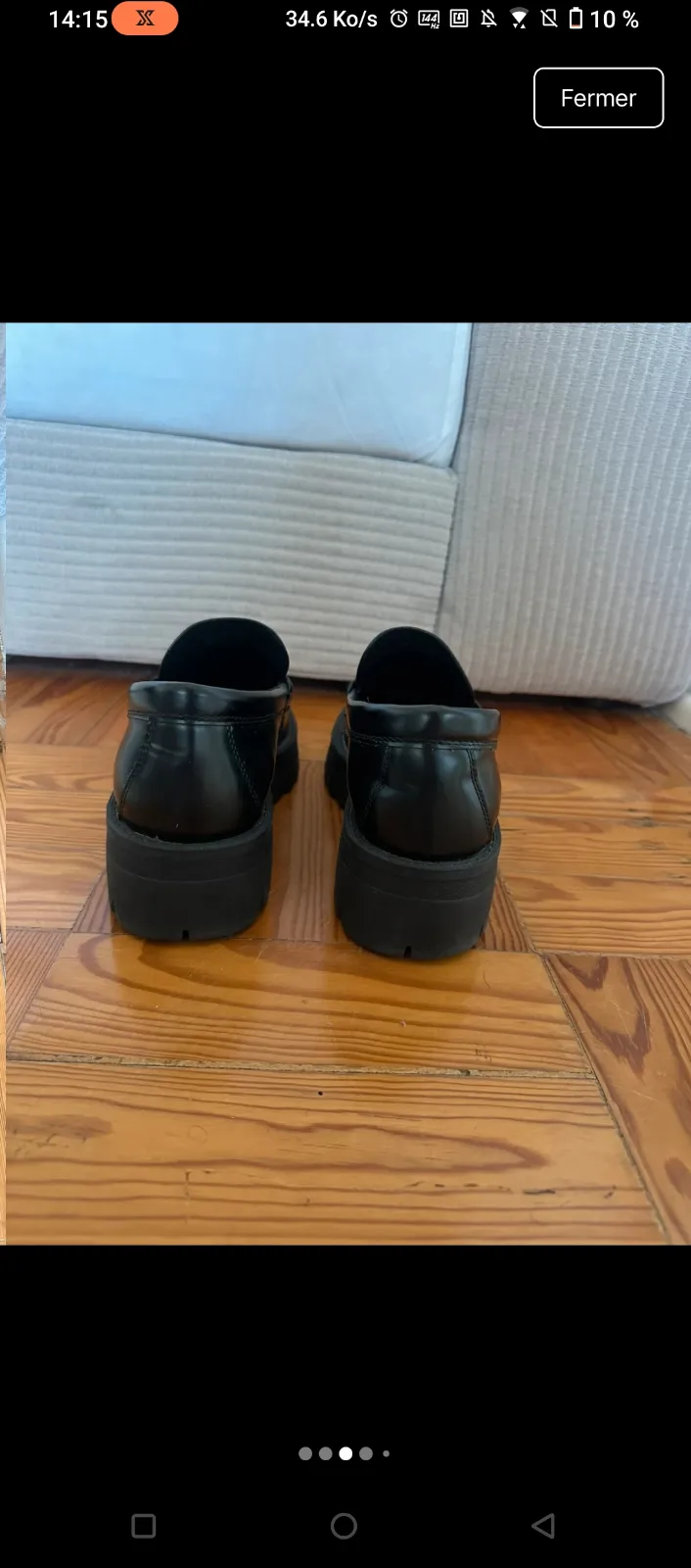 Mocassins noirs avec glands 3