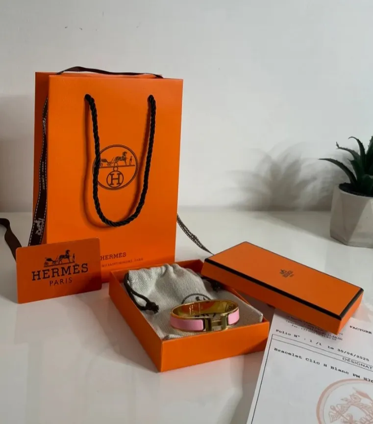 Bracelet Hermès Clic H - GM Or Rose 5