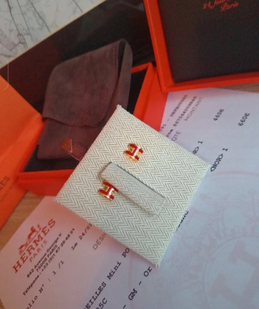 Boucles d'oreilles Mini Pop H Hermès 6