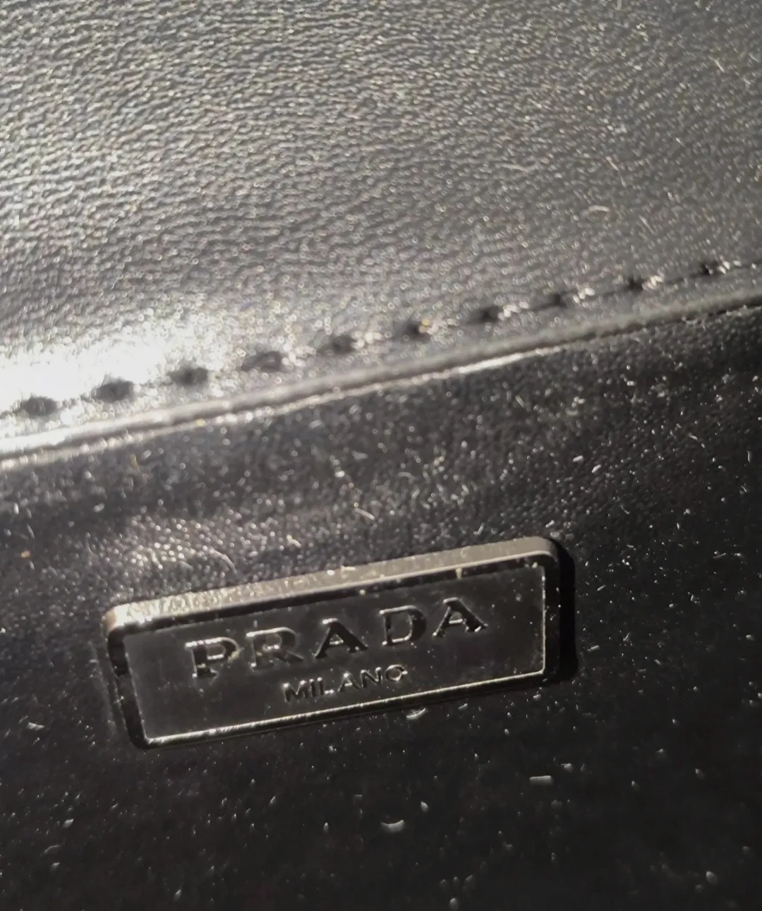 Sac pochette Prada noir à chaîne métallique – Prada – taille Taille unique 7