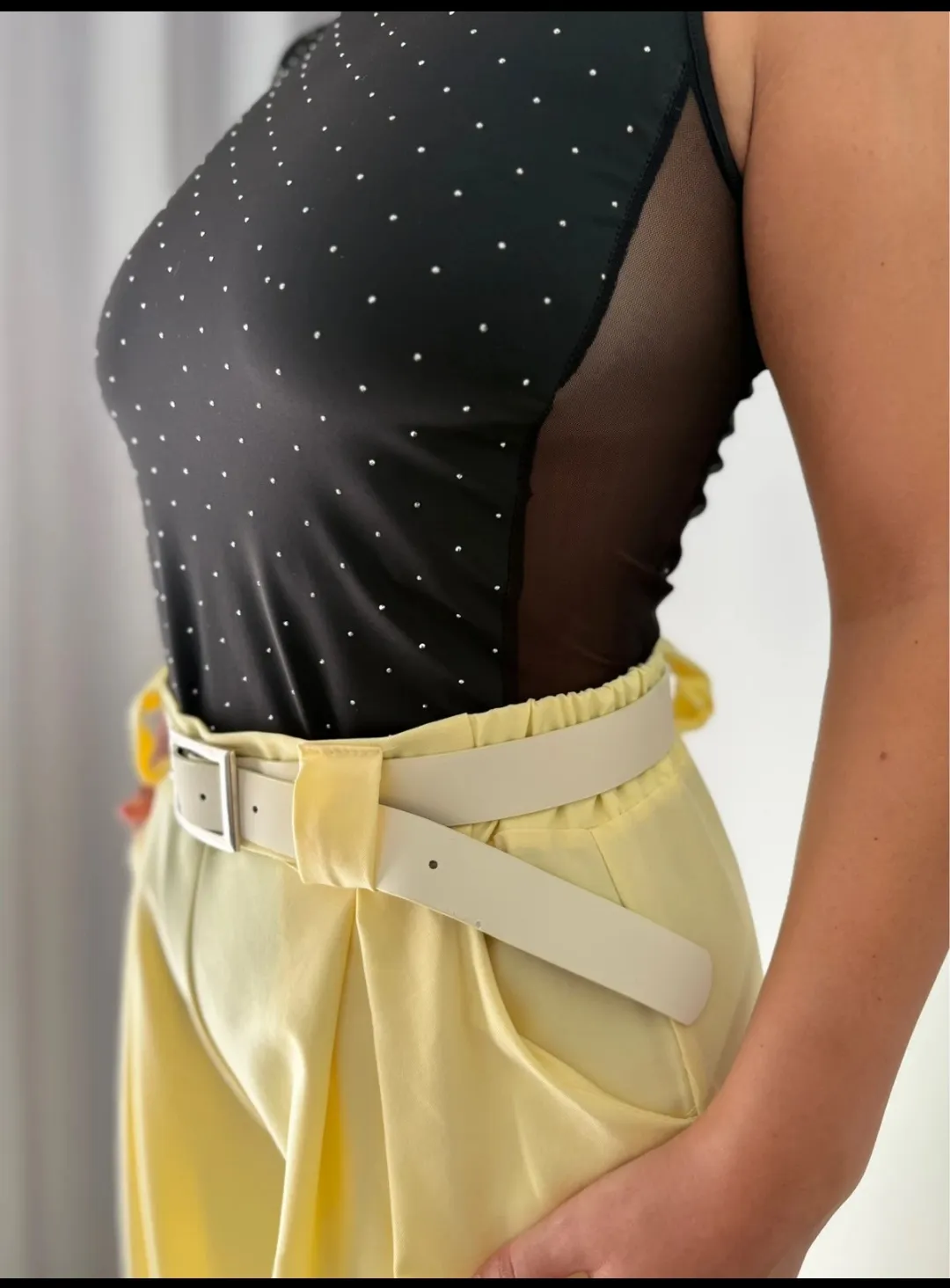 Black Sparkle Sleeveless Top 3